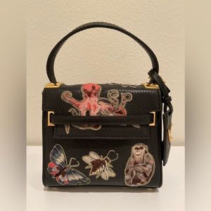 Valentino Animali Fantastici Embroidered Rockstud Micro Tote Bag, Mini Bag